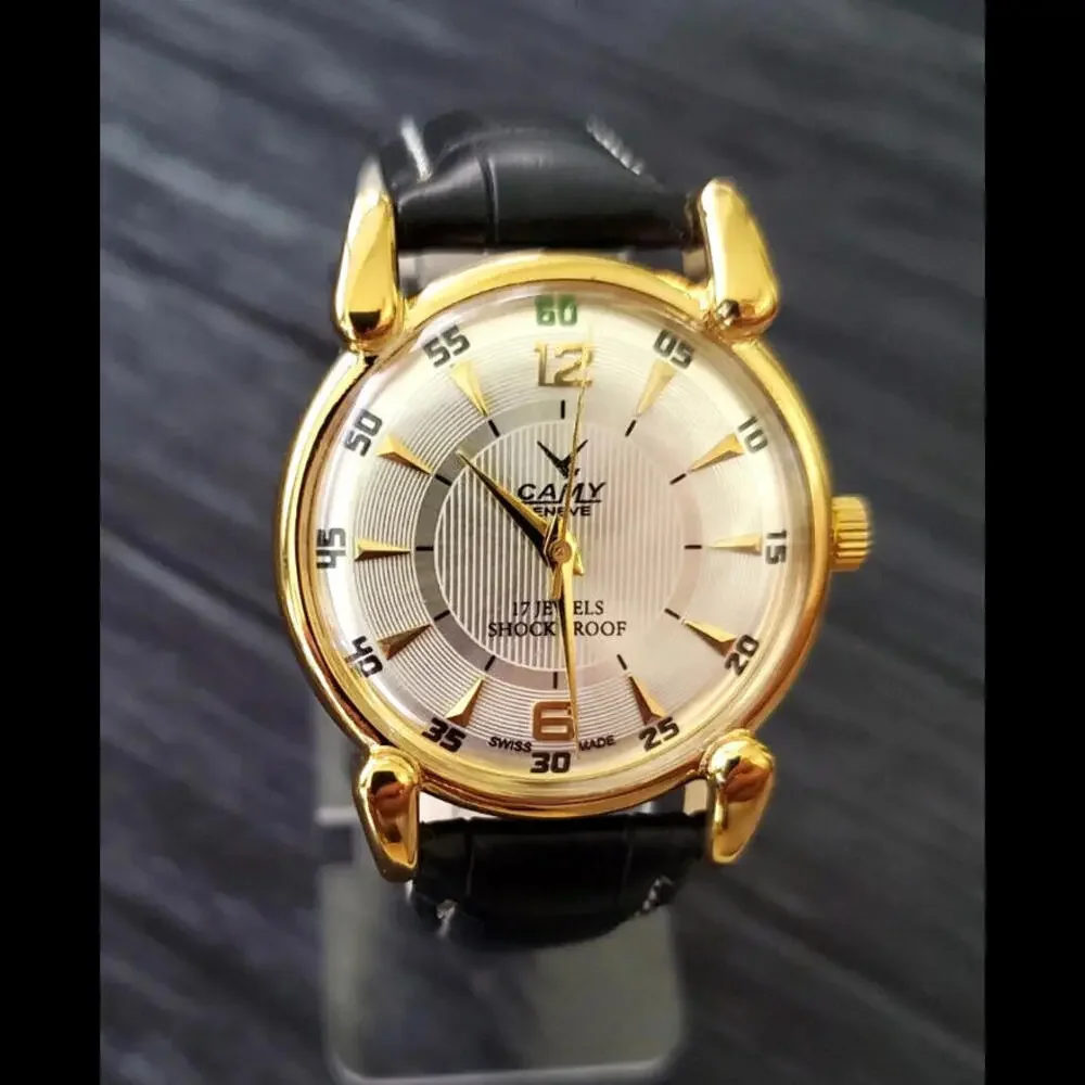 RARE Camy‎ Geneve Mechanical Swiss Watch Runs Excellent